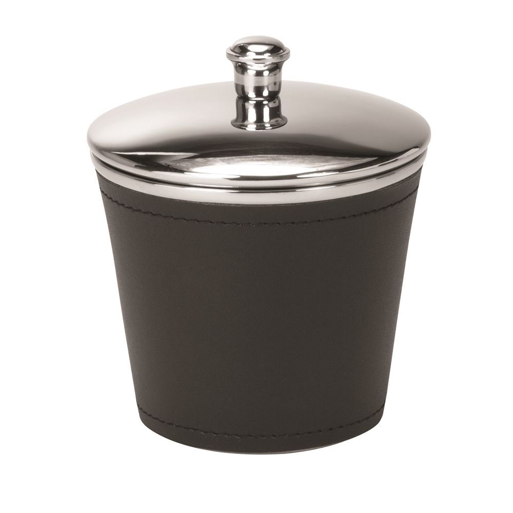 Sullivan Collection Cotton Jar, Black/Stainless Steel
